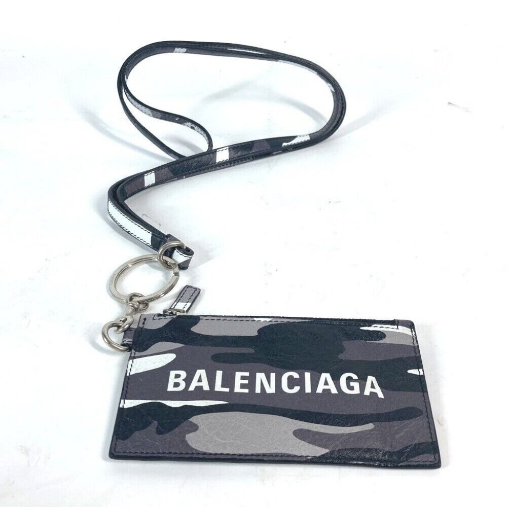 BALENCIAGA Wallet camouflage Card Holder Fragment Case coin purse - Picture 1 of 14